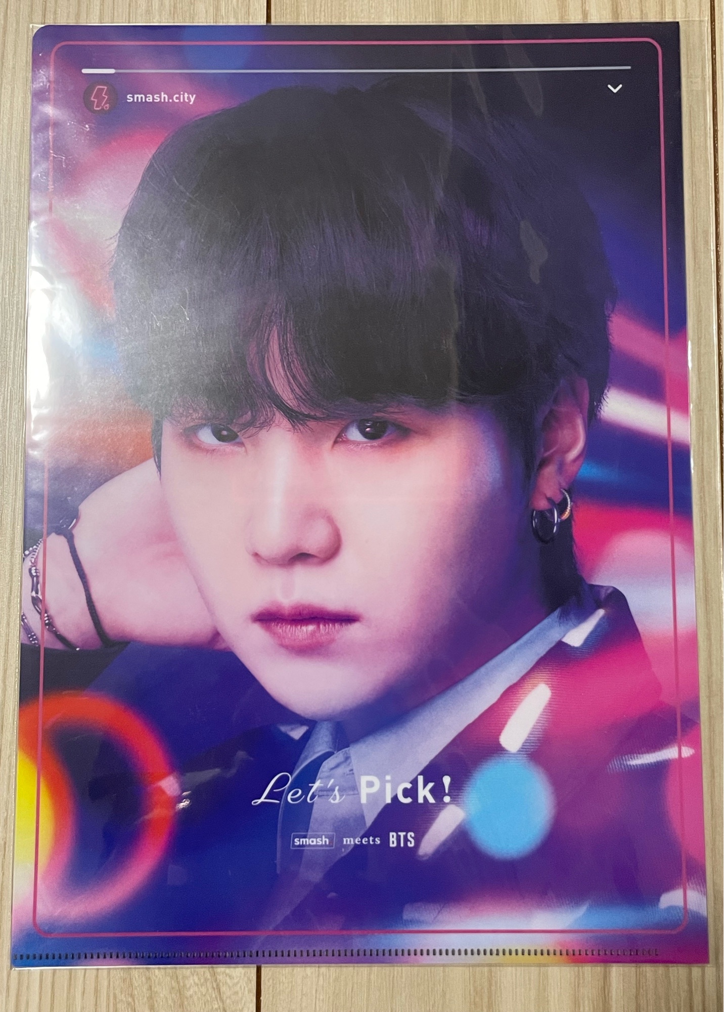 BTS JIMINのsmash.cityのクリアファイルを探してます