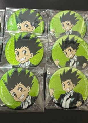 HUNTER×HUNTERアニメイトフェアのゴンの缶バッジをキルアとの缶バッジでの交換求めてます！！